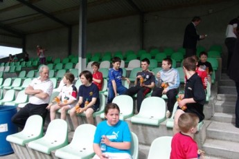 Some children relaxing after the 1k fun run