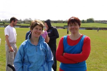 Local ladies Chris Quirke (left) & Helena Moran enjoying the day