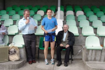 Jean Ann Healy, 2nd Female to cross the line
