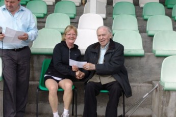 Mary Doyle, GCH presented with the prize in her age category